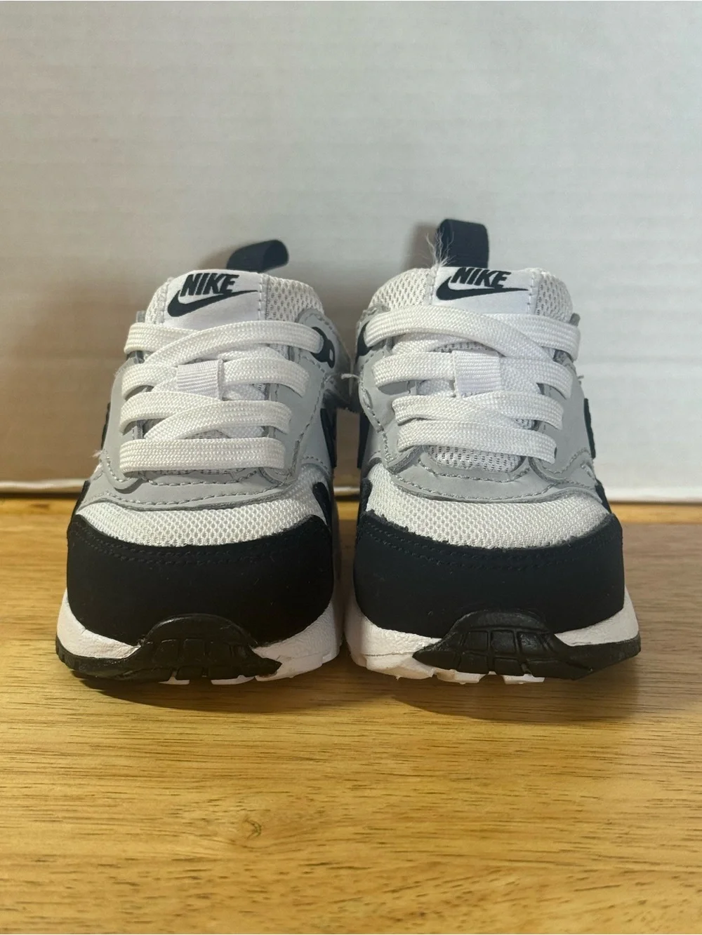 Nike Air Max 1 EasyOn Shoes DZ3309-106 Baby Toddler Size 4C White / Black
